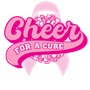 Epic Adult/Youth Cheer For A Cure BCA Breast Cancer Cotton Graphic T-Shirts