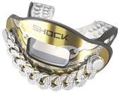 Shock Doctor Chrome 3D Bling Chain Max AirFlow Mouthguard