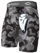 Shock Doctor Black Camo Core Compression Short with Bio-Flex Cup Protective