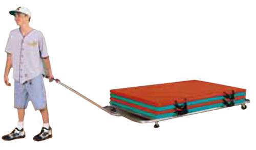 TC Sports Flat Bed Mat Transport Cart - 3 Sizes