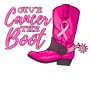 Epic Adult/Youth Give Cancer the Boot BCA Cowboy Western Cotton Graphic T-Shirts