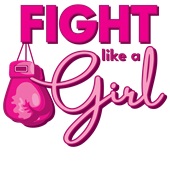 Epic Ladies Fight Like A Girl Cancer BCA Shadow V-Neck Graphic T-Shirts