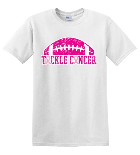 Epic Adult/Youth Football Tackle Breast Cancer BCA Pink Cotton Graphic T-Shirts. Free shipping.  Some exclusions apply.