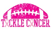 Epic Ladies Football Tackle Breast Cancer BCA Pink V-Neck Graphic T-Shirts