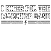 Epic Ladies I Cheer For The Marching Band Football 2 V-Neck Graphic T-Shirts