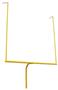 All American 5 9/16" Diameter Football Goalpost for High School Safety Yellow 23' 4" Crossbar