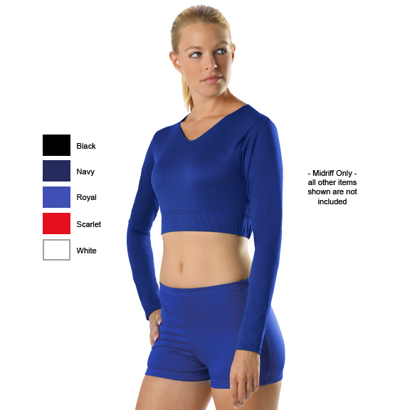 midriff tops for cheerleading