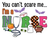 Epic Adult/Youth You Can't Scare Me I'm A Nurse Halloween Cotton Graphic T-Shirts