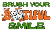 Epic Ladies Brush Your BOOtiful Smile Teeth Dental V-Neck Graphic T-Shirts