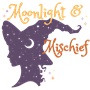 Epic Moonlight & Mischief Witch Magic Moon Long Sleeve Cotton Graphic T-Shirts