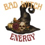 Epic Adult/Youth Bad Witch Energy Skull Pumpkin Hat Cotton Graphic T-Shirts