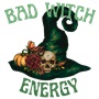 Epic Adult/Youth Bad Witch Energy Wicked Green Hat Cotton Graphic T-Shirts