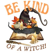 Epic Ladies Be Kind Of A Witch Halloween Fall Hat V-Neck Graphic T-Shirts