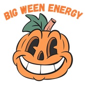 Epic Adult/Youth Big Ween Energy Halloween Pumpkin Cotton Graphic T-Shirts