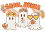 Epic Adult/Youth Ghoul Power Hippie Groovy Girl Ghosts Cotton Graphic T-Shirts