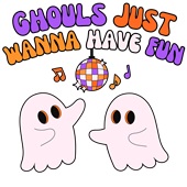 Epic Ladies Ghouls Just Wanna Have Fun Girls Ghosts V-Neck Graphic T-Shirts
