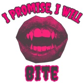 Epic Adult/Youth I Promise I Will Bite Vampire Monsters Cotton Graphic T-Shirts