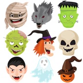 Epic Adult/Youth Halloween Monsters Mummy Zombie Vampire Cotton Graphic T-Shirts