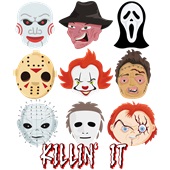 Epic Adult/Youth Killin' It Horror Scary Movie Monsters Cotton Graphic T-Shirts