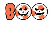 Epic Adult/Youth Boo Soccer Pumpkins Jack O' Lanterns Cotton Graphic T-Shirts