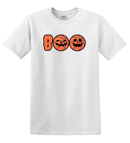 Epic Adult/Youth Boo Basketball Pumpkins Jack O' Lanterns Cotton Graphic T-Shirts. Free shipping.  Some exclusions apply.