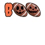 Epic Boo Football Pumpkins Jack O' Lanterns Long Sleeve Cotton Graphic T-Shirts