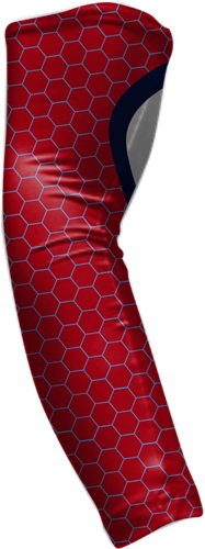 red nike padded arm sleeve