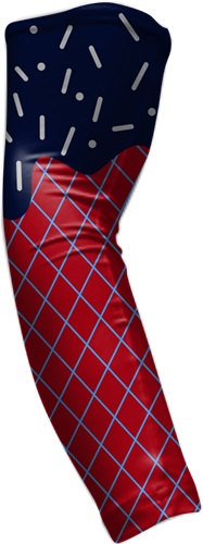 "WaffleCone" Arm Sleeves (Pair) - Custom Sublimated Compression Gear
