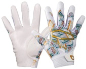 Cutters White Money Bands Rev Pro 6.0 Limited-Edition Receiver Football Gloves