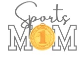 Epic Adult/Youth Sports Mom #1 School Club Team Fan Gold Cotton Graphic T-Shirts