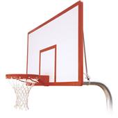 RuffNeck Dynasty Direct Bury Basketball System with 42x72 fiberglass backboard