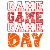 Epic Ladies Game Day Basketball Red College Pro Fan V-Neck Graphic T-Shirts