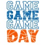 Epic Adult/Youth Game Day Basketball Blue College Pro Fan Cotton Graphic T-Shirts