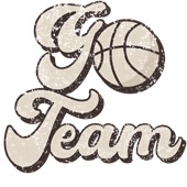 Epic Ladies Go Team Basketball Tan College Pro Fan V-Neck Graphic T-Shirts