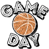 Epic Ladies Game Day Basketball College Fan Grit V-Neck Graphic T-Shirts