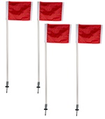 Deluxe Official Side Line Corner Flags (Set of 4) Soccer