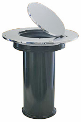 Volleyball Chrome Lid Ground Floor 3.5" Socket or Converter