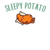 Epic Adult/Youth Sleepy Potato Is Me Thanksgiving Meme Cotton Graphic T-Shirts