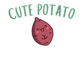 Epic Adult/Youth Cute Potato Is Me Thanksgiving Meme Cotton Graphic T-Shirts