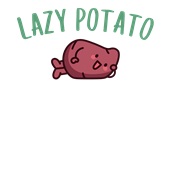 Epic Adult/Youth Lazy Potato Is Me Thanksgiving Meme Cotton Graphic T-Shirts