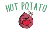 Epic Ladies Hot Potato Is Me Thanksgiving Meme V-Neck Graphic T-Shirts