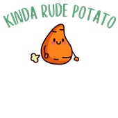 Epic Adult/Youth Kinda Rude Potato Is Me Thanksgiving Mem Cotton Graphic T-Shirts