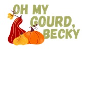 Epic Ladies Oh My Gourd Becky Thanksgiving Music V-Neck Graphic T-Shirts