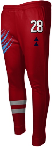 Sublimated Modern Tapered Stretch Fleece Joggers - "ScratchedUp". Free shipping.  Some exclusions apply.