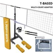 T-Base Competition Volleyball Net Center Upright System (FeatherLite (Pin-Stop Height Adjust)