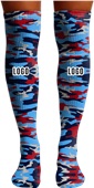 Custom Team Sports Socks - Sublimated Over-the-Knee Socks - "Camo"