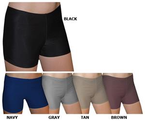 OVIGILY Women High Waisted Lycra Spandex Dance Shorts Girls Royal Blue Work Out Gymnastics 