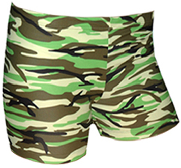 Plangea Spandex 4" Sports Shorts - Camo Print