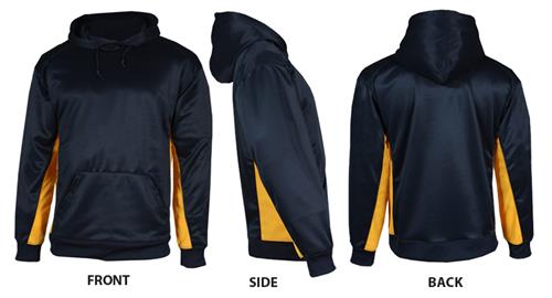 Badger BT5 Fleece Navy/Gold Hooded Pullovers