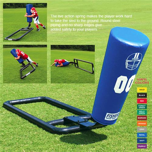 Fisher SackBak Football Tackle Sleds w/ Cone Pads